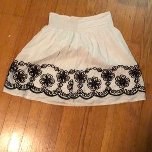 White skirt